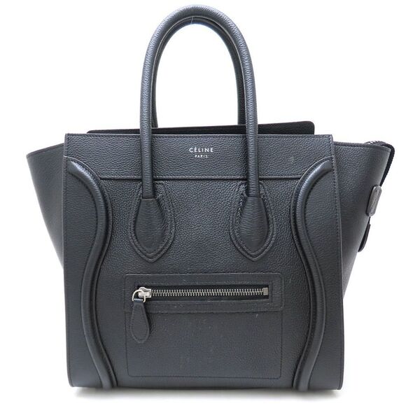 CELINE Black Leather Bag - Picture 1 of 10